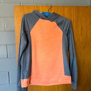 Under Armour hooded sweatshirt.